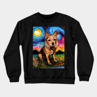 Australian Terrier Night Crewneck Sweatshirt